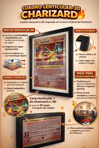 Cuadro de Pokémon 3D