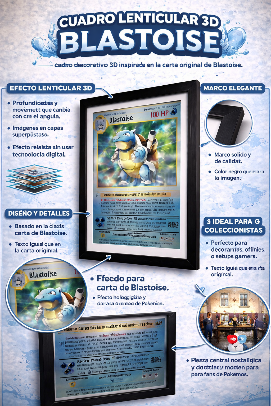 Cuadro de Pokémon 3D