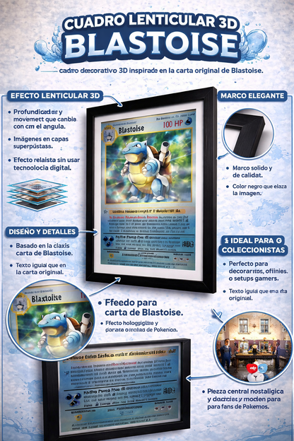 Cuadro de Pokémon 3D